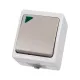 Выключатель 1-кл. с подсветкой открытой установки IP54 10А серый 