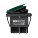 KCD4-201N/HS 250В AC/DC, 2P, 15А, (4с), ON-OFF, черный корпус, зеленая клавиша, LED, IP54 TDM