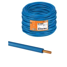 Провод ПуВнг(А)-LS 1х4,0 ГОСТ (300м), синий TDM