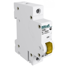 Лампа сигнальная ЛС-101 на DIN-рейку 1p желт. LED DEKraft 18008DEK