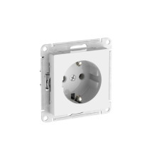 Розетка AtlasDesign 16А с заземл. быстрозажим. клем. механизм бел. SE ATN000143S