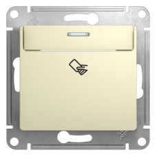 Выключатель карточный 1-кл. 1мод. СП Glossa 10А IP20 (сх. 6) механизм беж. SE GSL000269