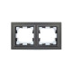 Рамка 2-м IP44 BRITE РУ-2-БрС-44 сталь IEK BR-M22-44-K46