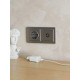 Рамка 2-м IP44 BRITE РУ-2-БрС-44 сталь IEK BR-M22-44-K46