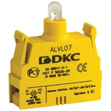 Контактный блок с клеммными зажимами под винт со светодиодом на 24В DKC ALVL24