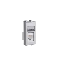 Компьютерная розетка RJ-45 модульная, кат. 6 экранированная, "Avanti","Закаленная сталь", 1 модуль DKC 4404391