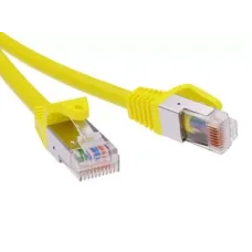 Патч-корд экранированный CAT5E F/UTP 4х2, LSZH, желтый, 10.0м DKC RN5EFU4500YL