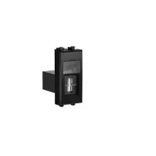 USB 2.0 розетка модульная, тип А-А, "Avanti", "Черный квадрат", 1 модуль DKC 4402401