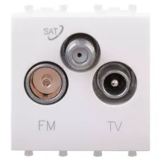 Розетка TV-FM-SAT модульная, "Avanti", "Белое облако", 2 модуля DKC 4400532
