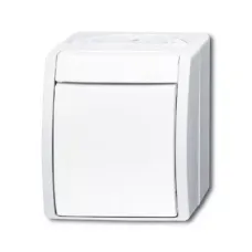Выключатель 1-кл. 2п для открытого монтажа IP44 ocean альпийский бел. ABB 1085-0-1627