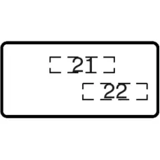 Шильдик MA6-1073 с текстом "Off/On" ABB 1SFA611930R1073