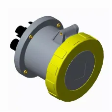 Розетка панельная 263RU4W 63А 2P+E 4ч с прямым унифицир. фланцем IP67 ABB 2CMA167372R1000