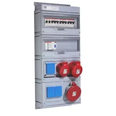 Бокс MPR63 с розетками в сборе IP44 пластик ABB 2CMA168989R1000
