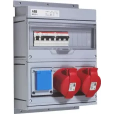 Бокс MP32/1 с розетками в сборе IP44 пластик ABB 2CMA168993R1000