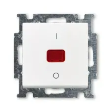 Выключатель 2п с клавишей 20А Basic 55 альпийский бел. ABB 1020-0-0089
