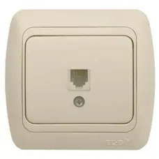 Розетка телефонная Tuna RJ11 крем./крем. ABB 502-000303-221