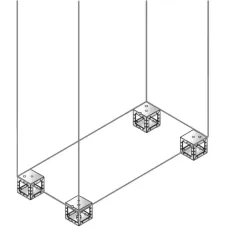 Элемент цоколя углов. H=100мм (уп.4шт) ABB ZN1010X