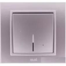 Выключатель 1-кл. Zena с подсветкой Led сер. ABB 500-011000-201