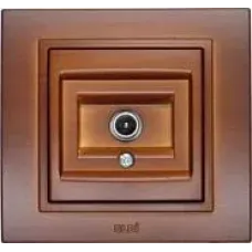 Розетка TV Zena без рамки с размагничивателем проходная (8DB-12DB-18DB-20DB) вишня ABB 609-012800-272