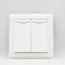 Выключатель 2-кл. ZIRVE с подсветкой Led вишня ABB 501-010601-203