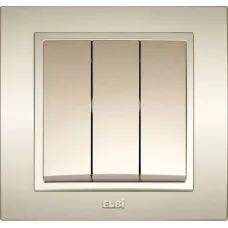 Выключатель 3-кл. Zena титаниум ABB 500-011400-254