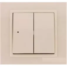 Выключатель 2-кл. Zena крем. ABB 500-010300-202