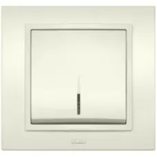 Выключатель 1-кл. Zena с подсветкой Led титаниум ABB 500-011400-201