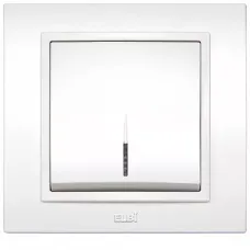 Выключатель 1-кл. Zena с подсветкой Led жемчуг ABB 500-012500-201