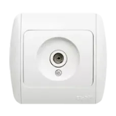 Розетка TV Zirve с размагничивателем проходная (8DB-12DB-18DB-20DB) бел./бел. ABB 501-000202-272