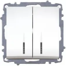 Выключатель 2-кл. Zena жемчуг ABB 500-012500-202