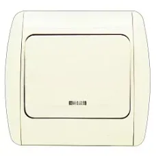 Выключатель 1-кл. ZIRVE с подсветкой Led крем./крем. ABB 501-010303-201