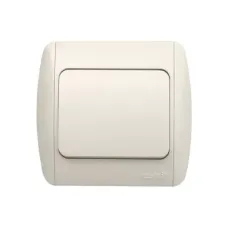 Выключатель 1-кл. ZIRVE проходной с подсветкой Led крем./крем. ABB 501-010303-210