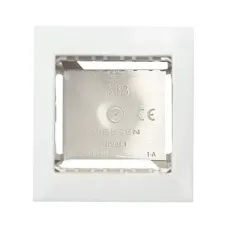 Цоколь для открытой установки на 1-2мод. с рамкой Zenit бел. ABB N2991.1 BL
