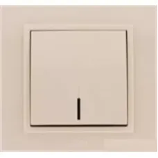 Выключатель 1-кл. Zena с подсветкой Led крем. ABB 500-010300-201