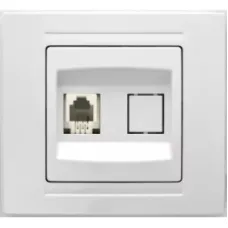 Розетка компьютерная Zena (CAT6 + гнездо) жемчуг ABB 500-012500-247