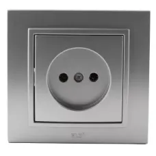 Розетка Zena без заземл. сер. ABB 500-011000-215