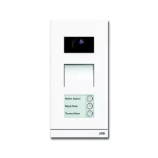 Станция вызывная видео 3-кл. бел. мат. ABB 8300-0-0093