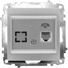 Розетка компьютерная Zena (CAT6 + гнездо) без рамки сер. ABB 609-011000-247