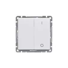 Выключатель 2-кл. 2п Impressivo бел. ABB 10621UC-84