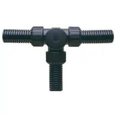 Фитинг AS прямой Т-образный пласт. d28 черн. (уп.10шт) ABB 7TCA296000R1709