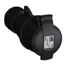 Розетка кабельная 332EC9B Easy&Safe 332EC9B 32А 3P+E IP44 9ч черн ABB 2CMA103587R1000