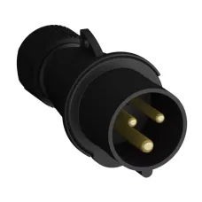 Вилка кабельная Easy&Safe 216EP6B 16А 2P+E IP44 6ч черн. ABB 2CMA103579R1000