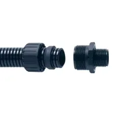 Фитинг AS прямой пласт. d16 PG1 черн. (уп.10шт) ABB 7TCA296000R1630