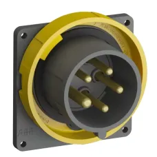 Вилка с прямым фланцем Easy&Safe 416EBU4W 16А 3P+N+E IP67 4ч ABB 2CMA101269R1000