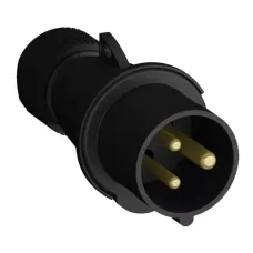 Вилка кабельная Easy&Safe 216EP9B 16А 2P+E IP44 9ч черн. ABB 2CMA103598R1000
