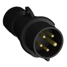 Вилка кабельная Easy&Safe 432EP9B 32А 3P+N+E IP44 9ч черн. ABB 2CMA103601R1000